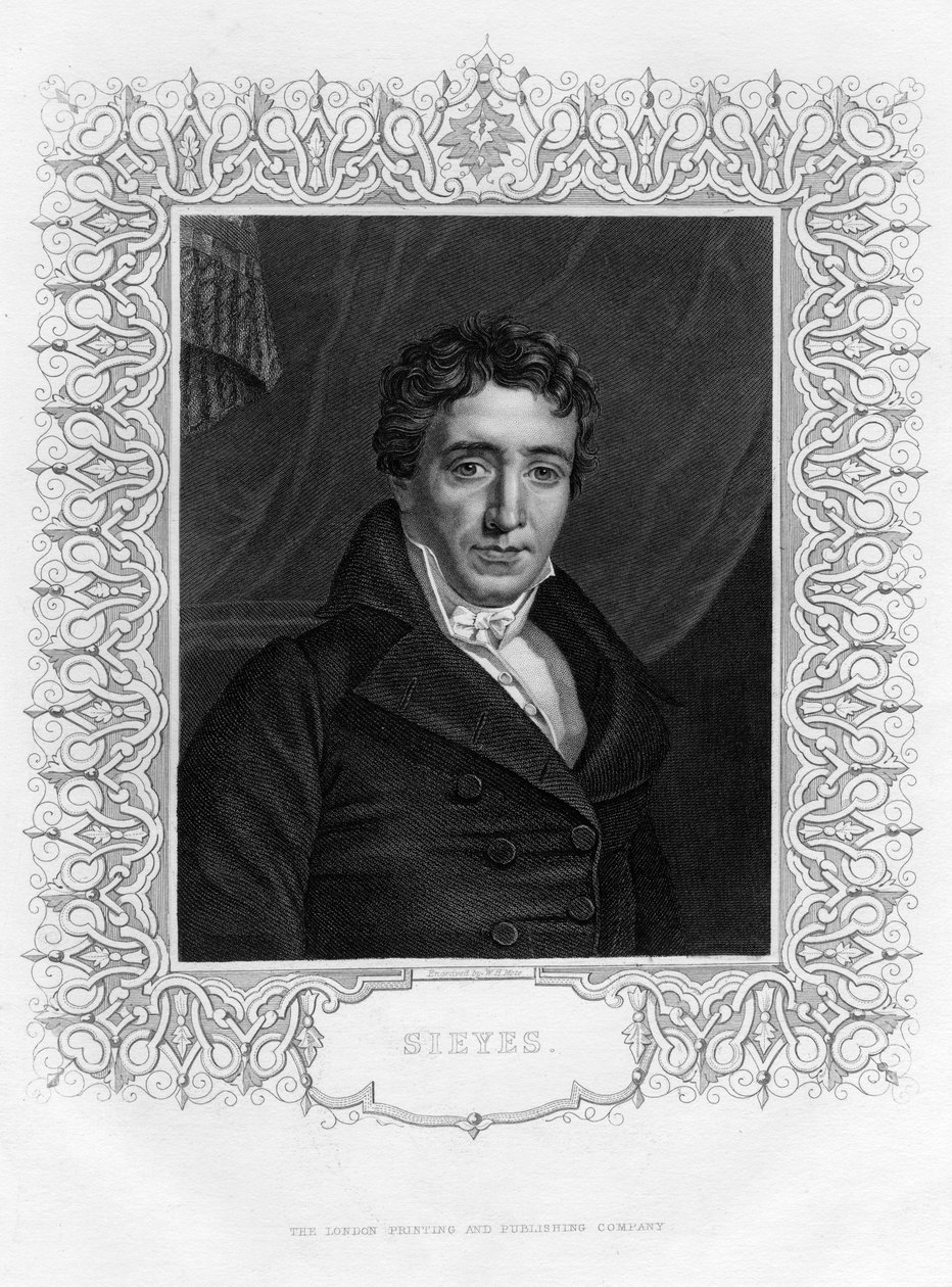 Emmanuel Joseph Sieyès 1748-1836, französischer Abt und Staatsmann, 19. Jahrhundert von William Henry Mote