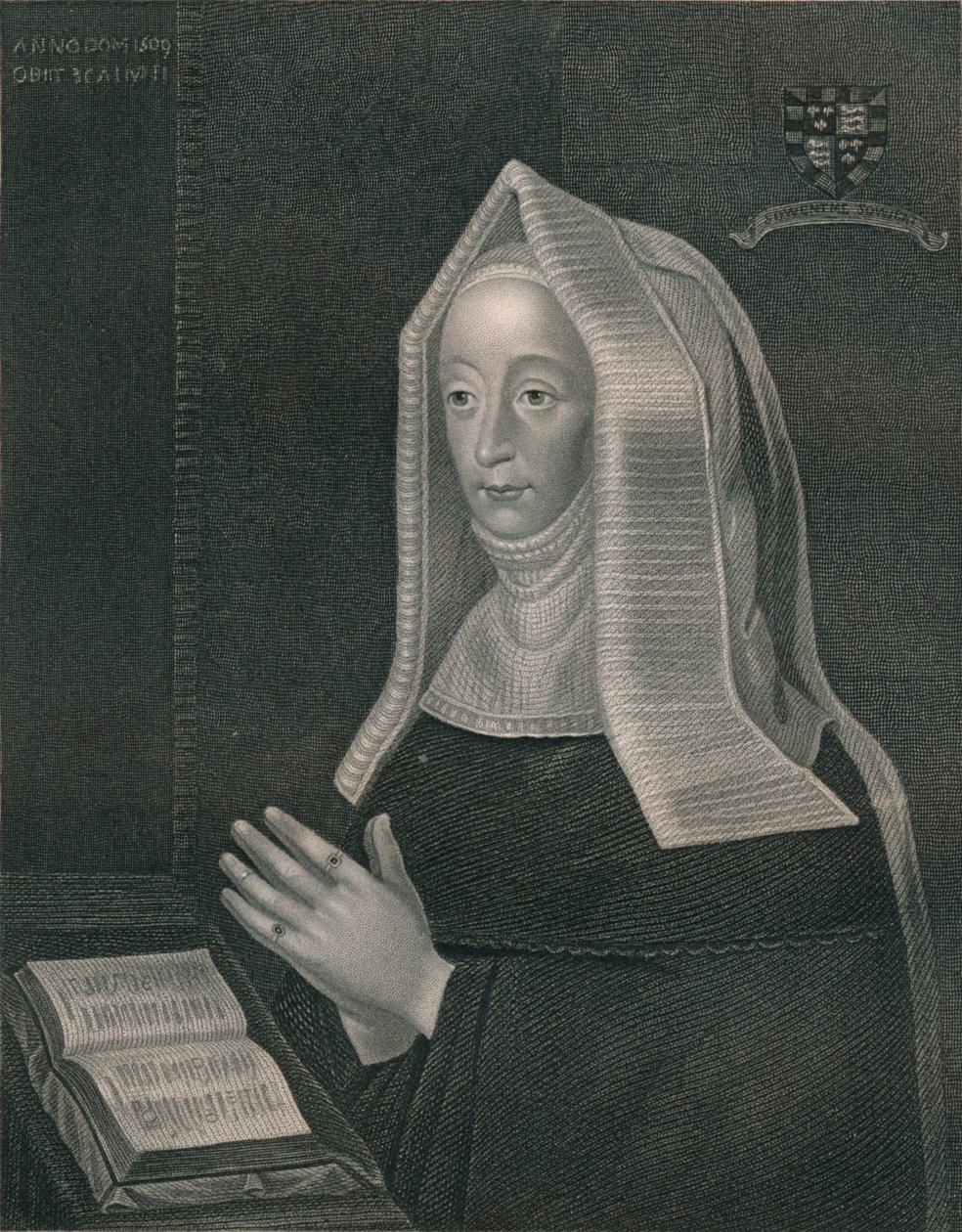 Margarete von Lancaster. Mutter von Heinrich VII. Aus der Sammlung des ehrenwerten Earls von von William Henry Mote