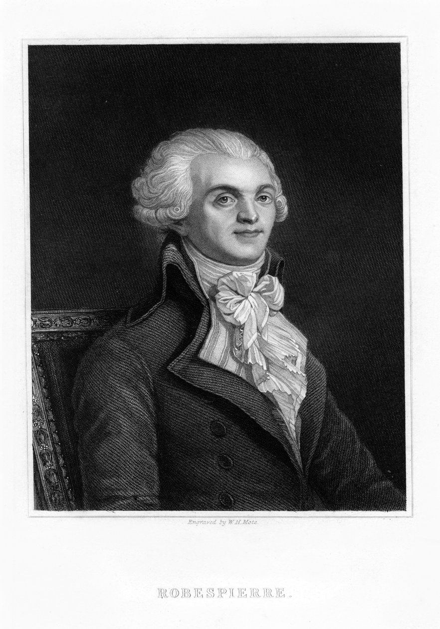 Maximilien Robespierre, einer der Führer der Französischen Revolution von William Henry Mote