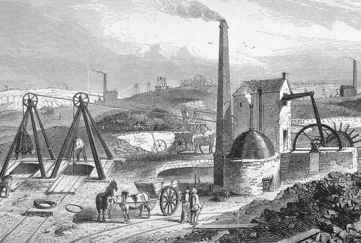Staffordshire-Kohlenbergwerk aus 