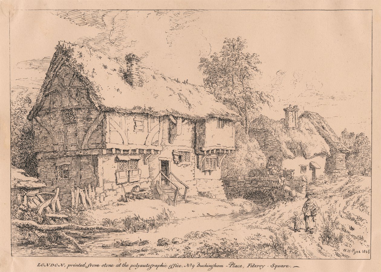 Alte Cottages von William Henry Pyne