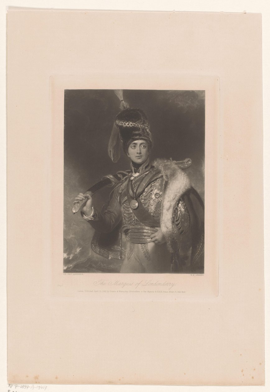 Porträt von Charles William Vane, gekleidet als Charles William Stewart von William Henry Simmons