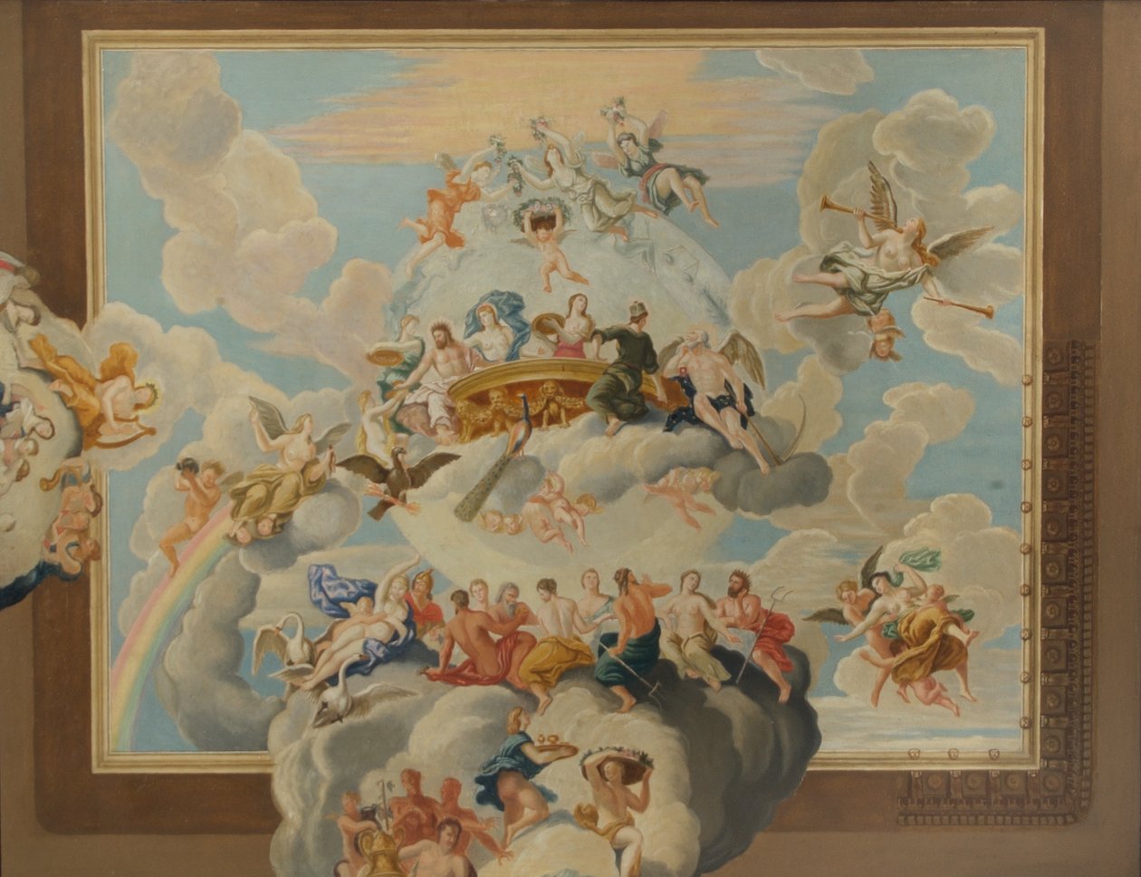 Die Decke der Königstreppe, Hampton Court Palace von William Herbert Hampton