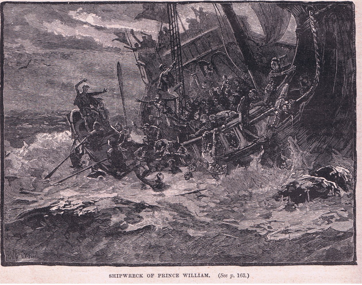 Schiffswrack von Prinz William AD 1120 von William Heysham Overend