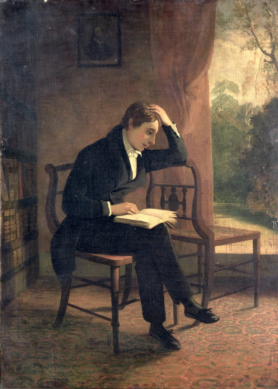 Porträt von John Keats (nach Joseph Severn) von William Hilton