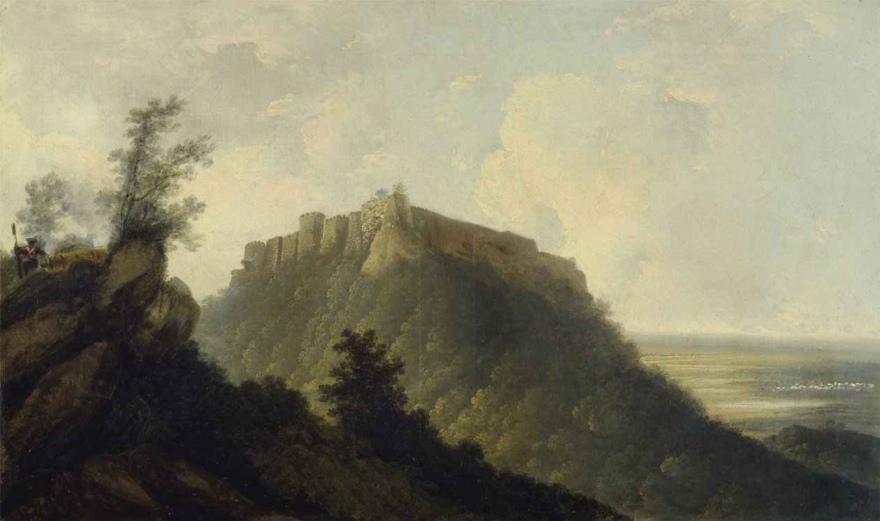 Das Fort von Bidjegur, ca. 1784 von William Hodges