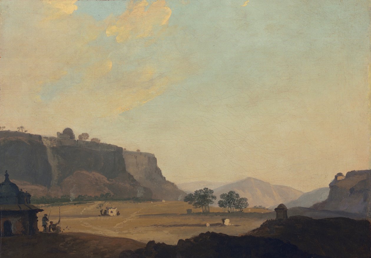 Ansicht in der Nähe von Fort Gwalior, Indien, ca. 1783 von William Hodges