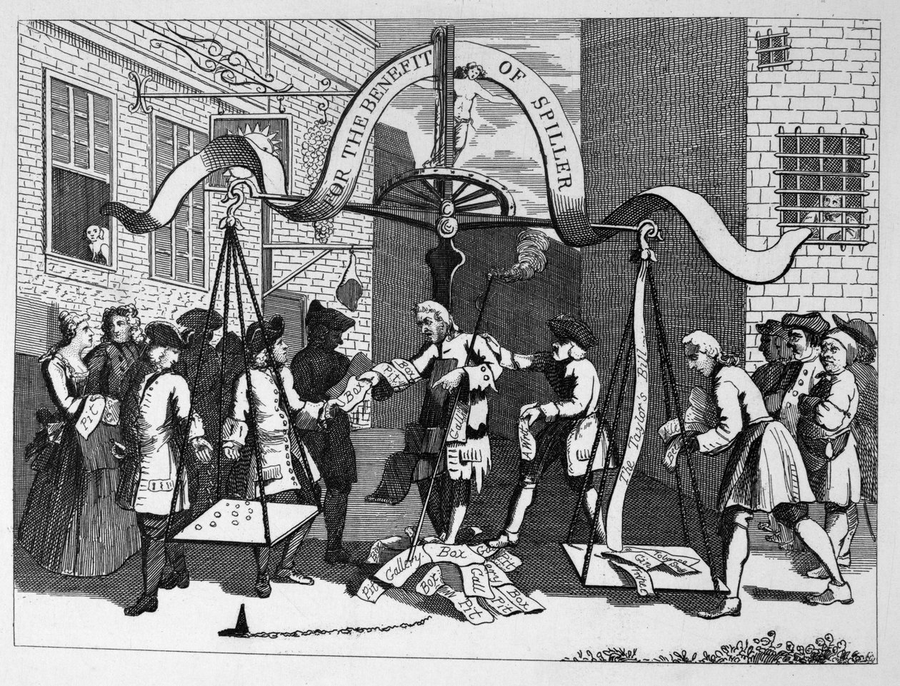 (Ticket) für den Vorteil von (James) Spiller (dem Schauspieler) von William Hogarth