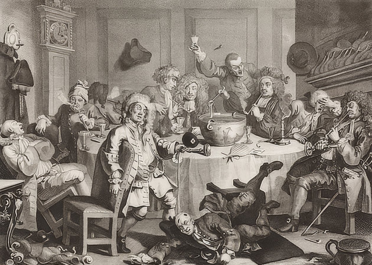 Eine moderne Mitternachtunterhaltung von William Hogarth