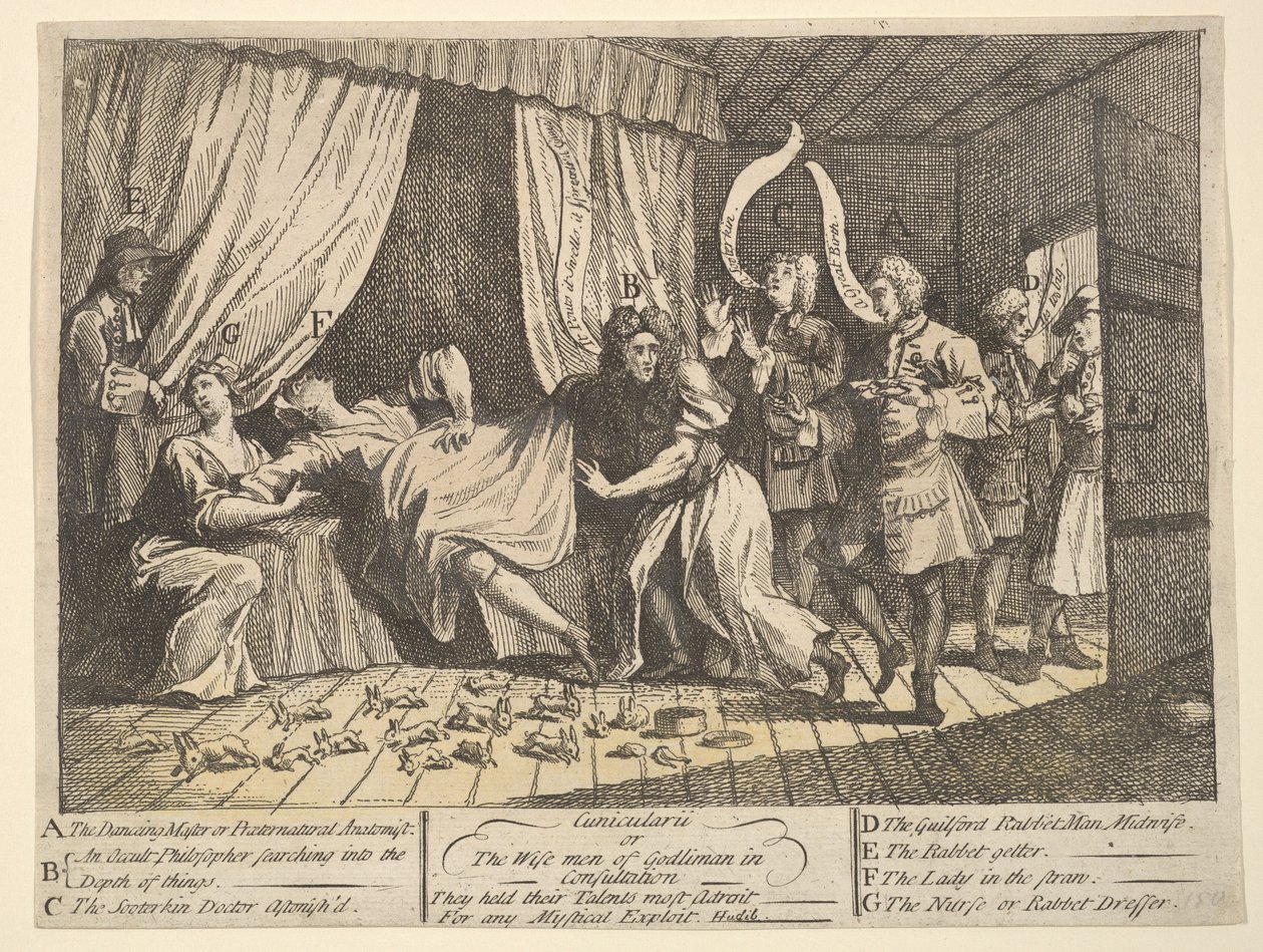 Cunicularii oder die Weisen von Godlimon in Beratung, Dezember 1726 von William Hogarth