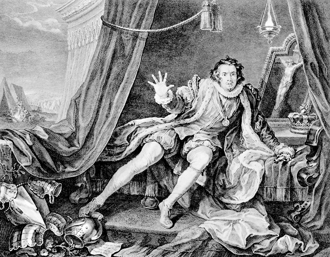 David Garrick als Richard III., 1746 von William Hogarth