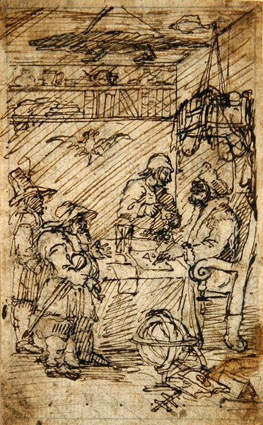 Hudibras besucht Sidrophel von William Hogarth