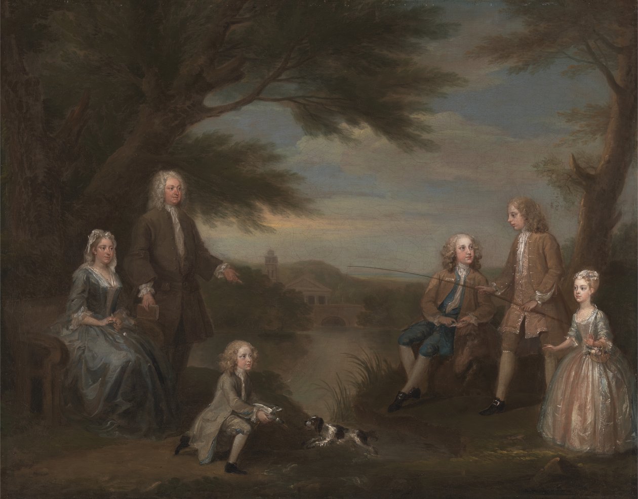 John und Elizabeth Jeffreys und ihre Kinder (1730) von William Hogarth