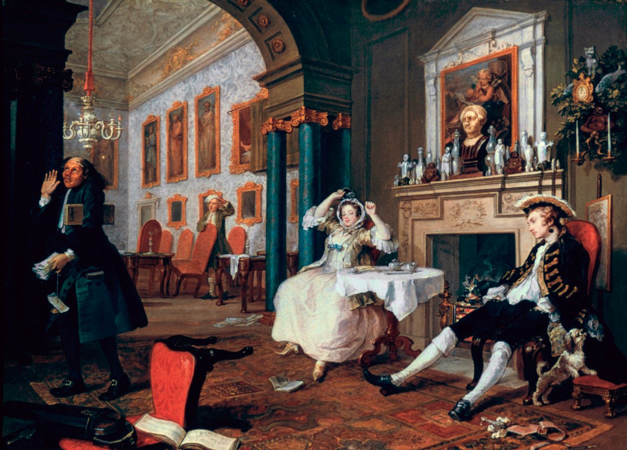 Marriage A-la-Mode: 2. Das Tête-à-Tête von William Hogarth