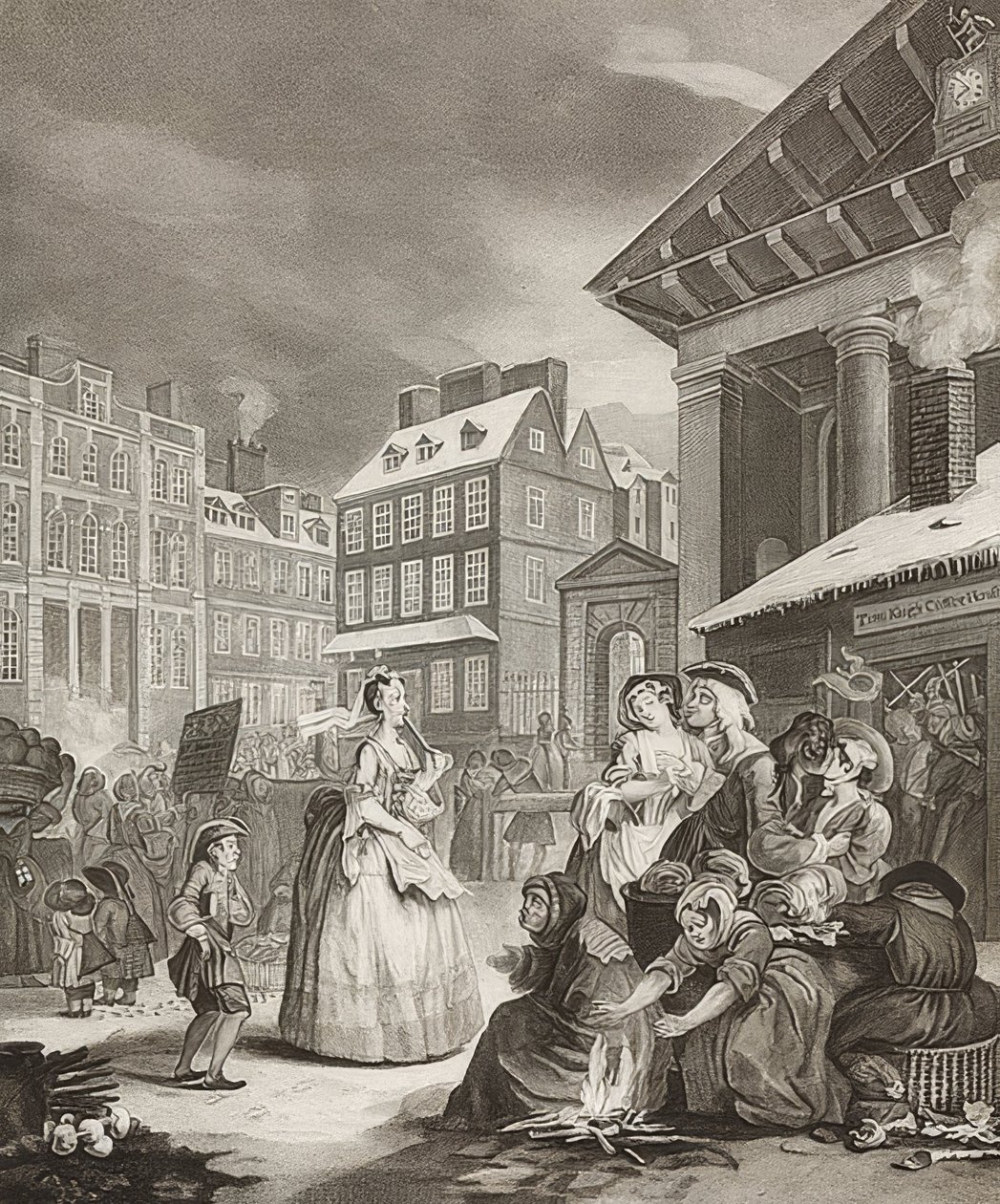 Morgen. Aus: Die vier Tageszeiten von William Hogarth