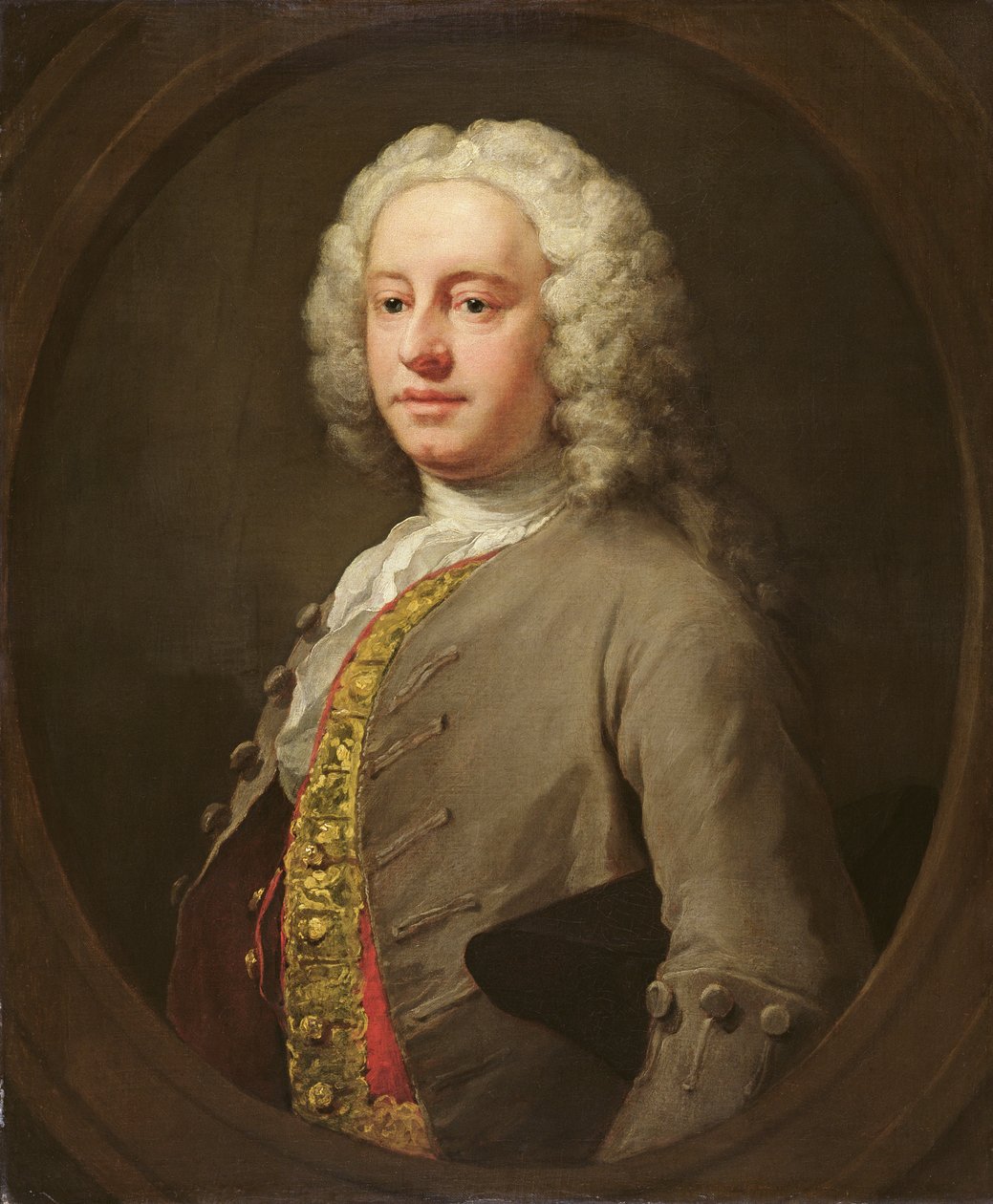 Porträt eines unbekannten Mannes, um 1740 von William Hogarth