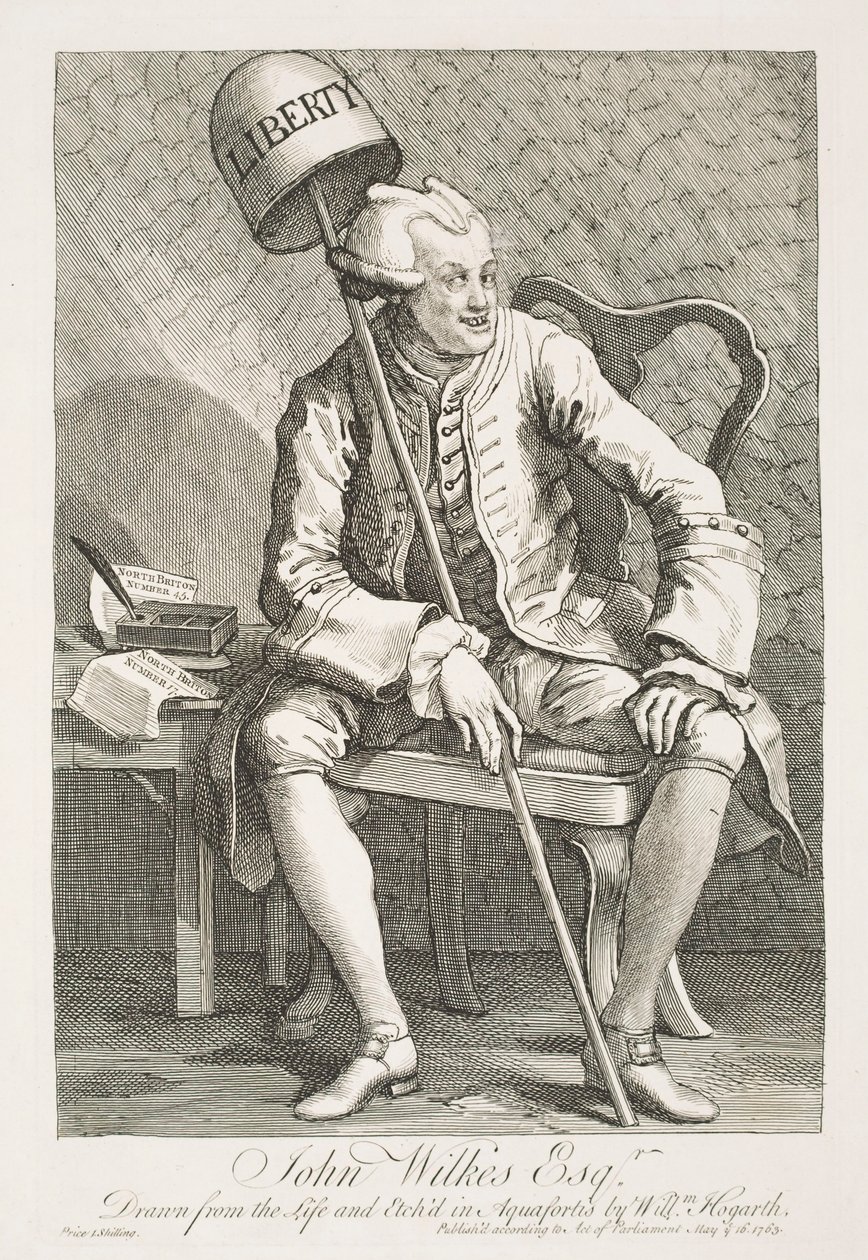 Porträt von John Wilkes, Esq. von William Hogarth