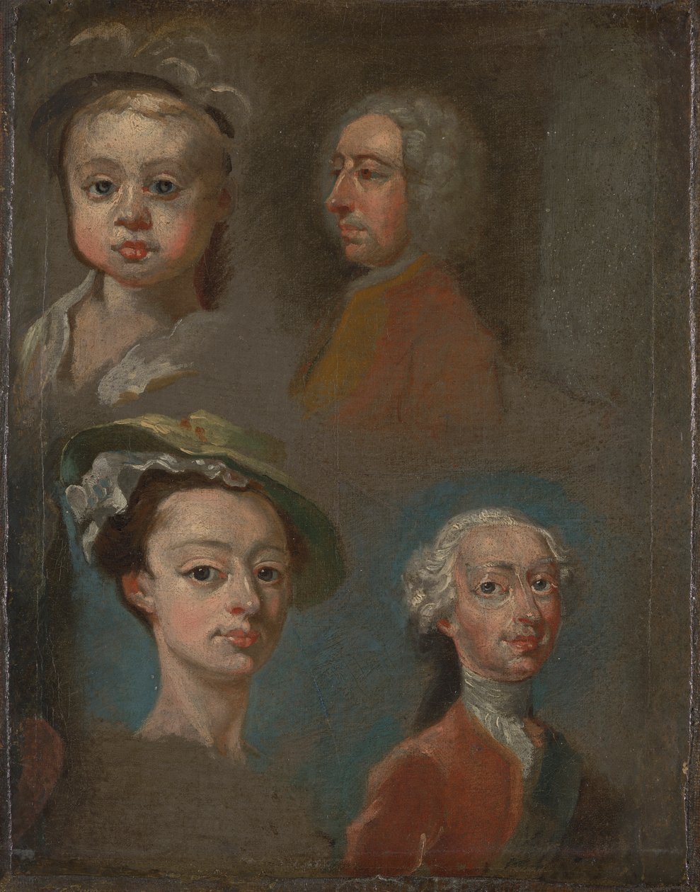 Studien von Köpfen von William Hogarth
