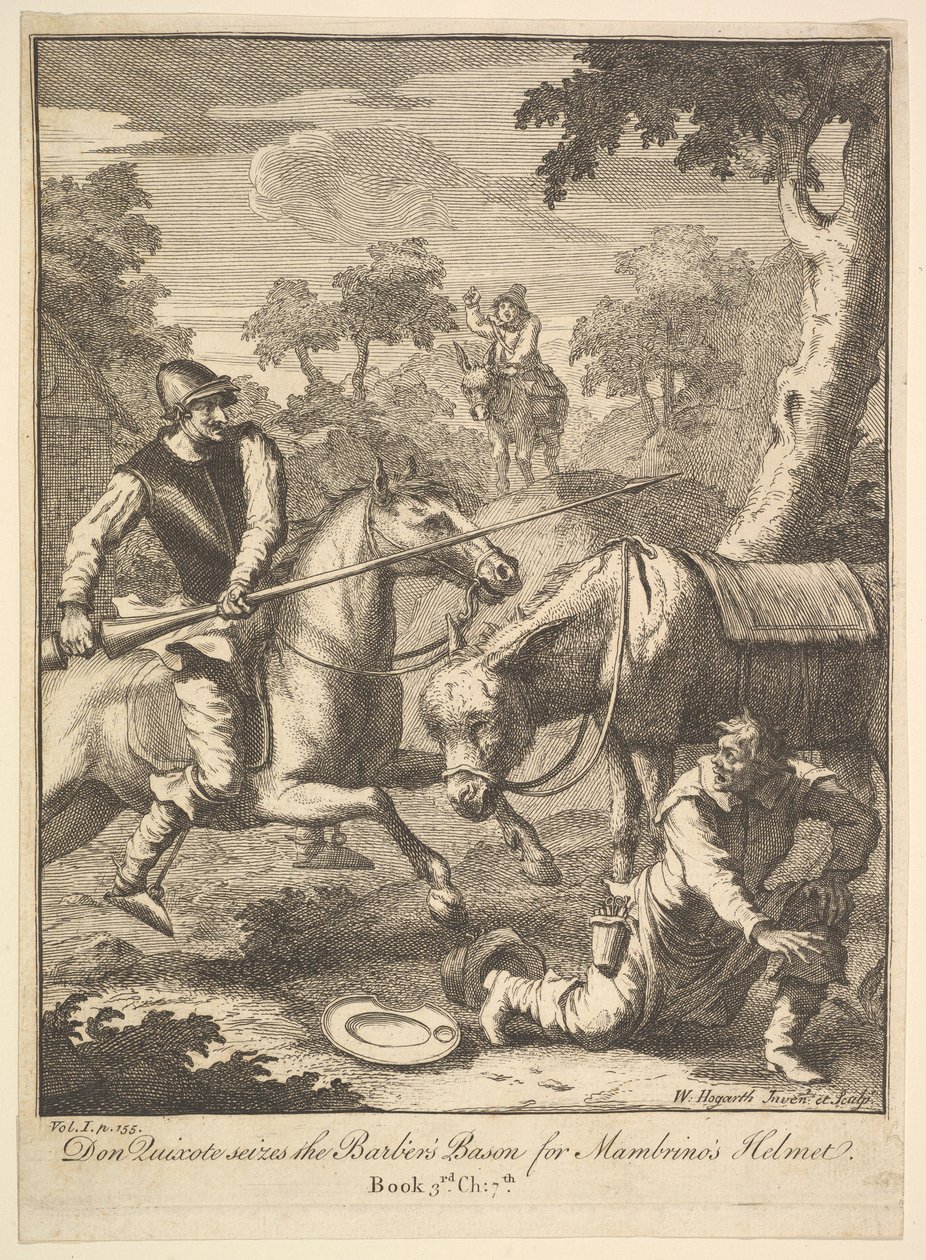Das Abenteuer des Mambrinos-Helms von William Hogarth