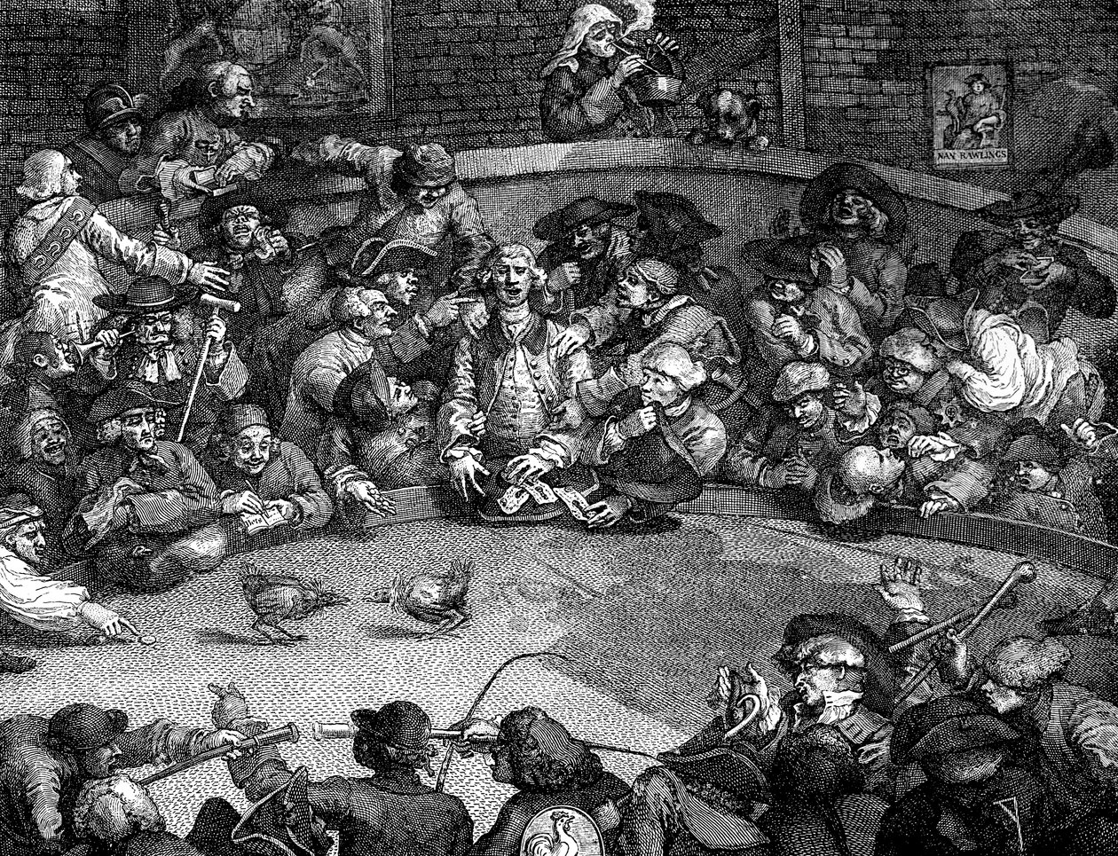 Der Hahnenkampf, 1759 von William Hogarth