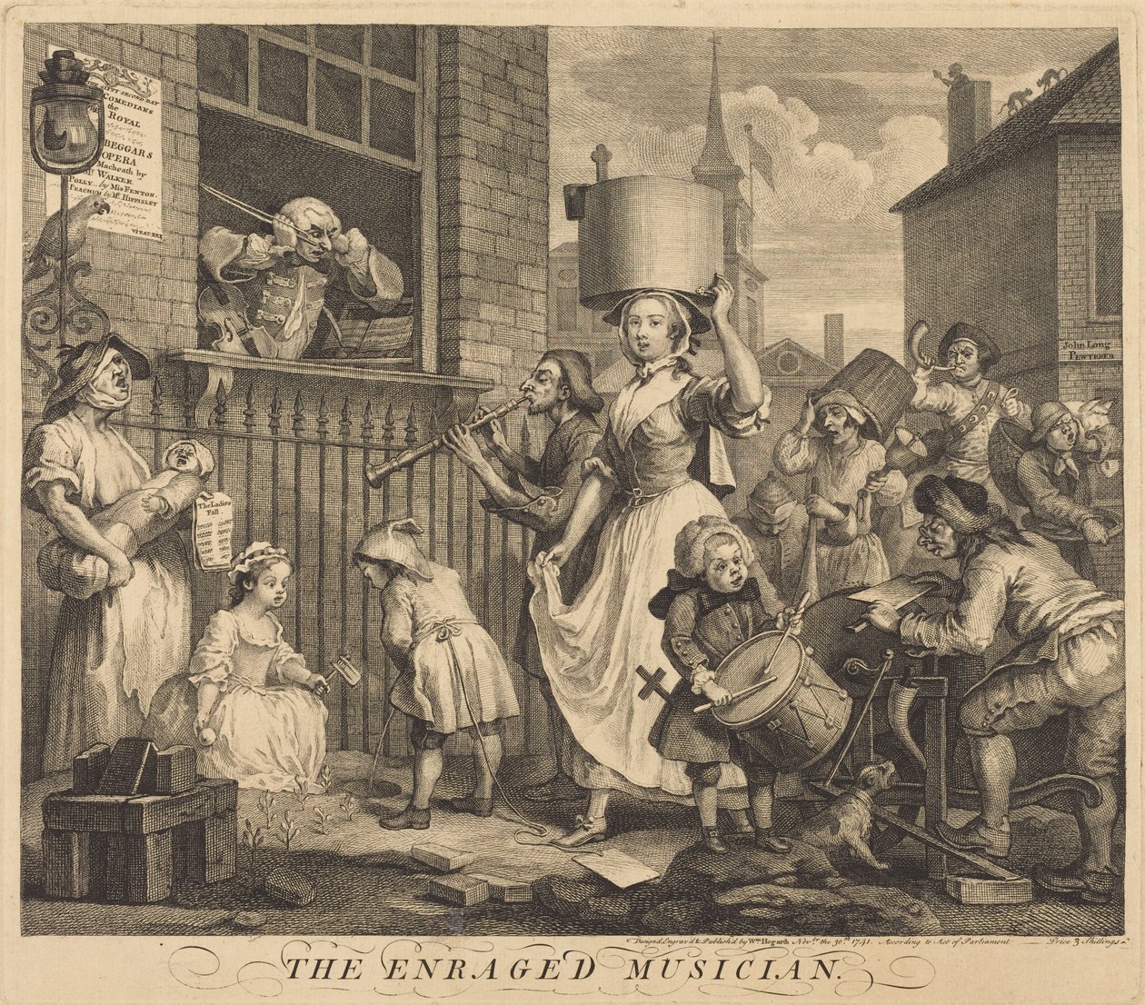 Der erzürnte Musiker von William Hogarth