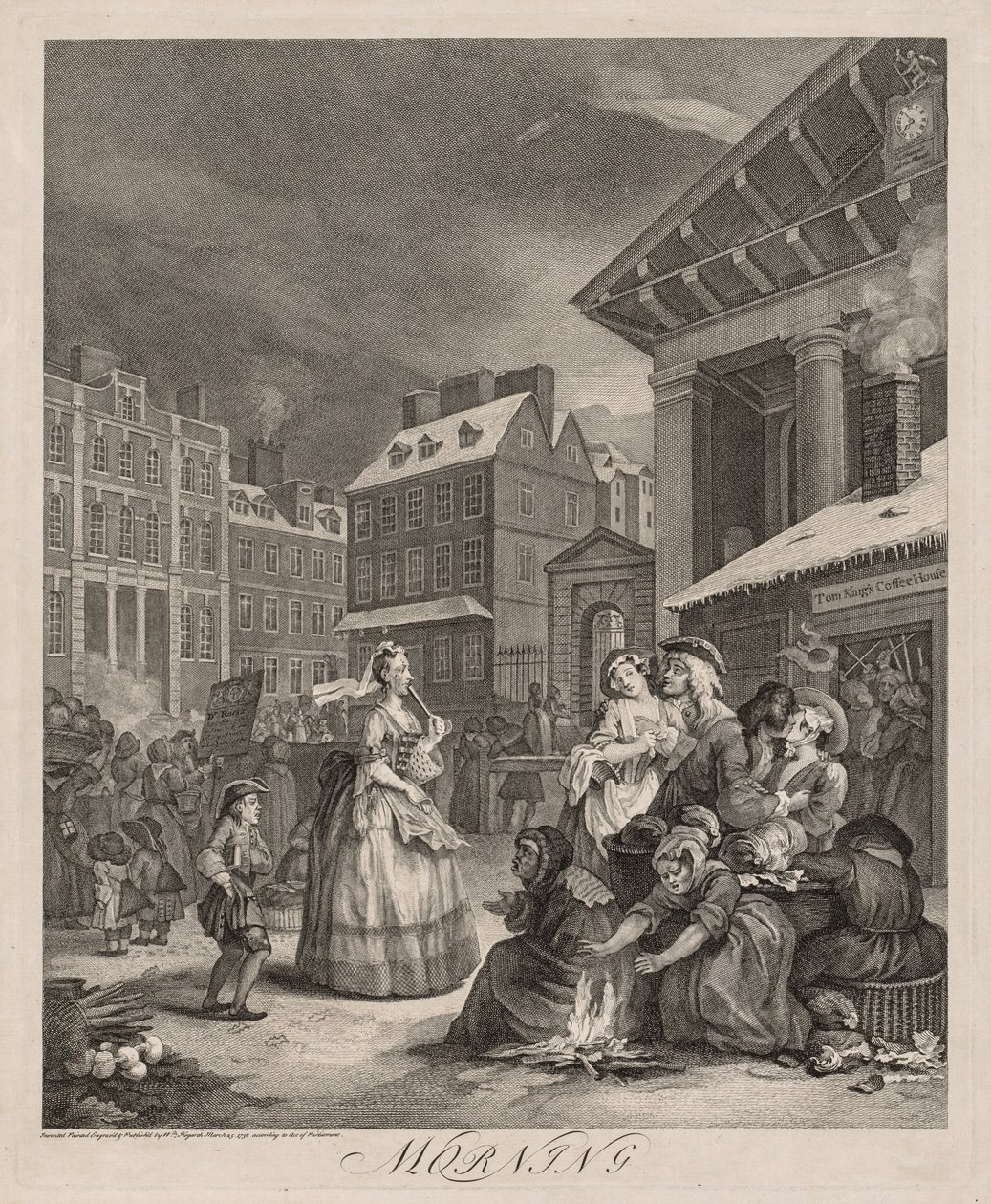 Die vier Tageszeiten, 1738 von William Hogarth