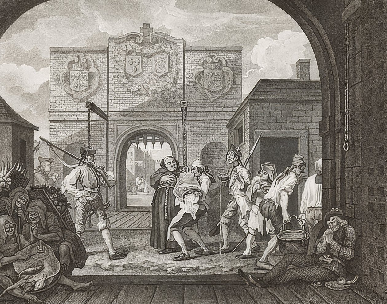 Das Tor von Calais, oder Oh, der Rinderbraten des alten England von William Hogarth