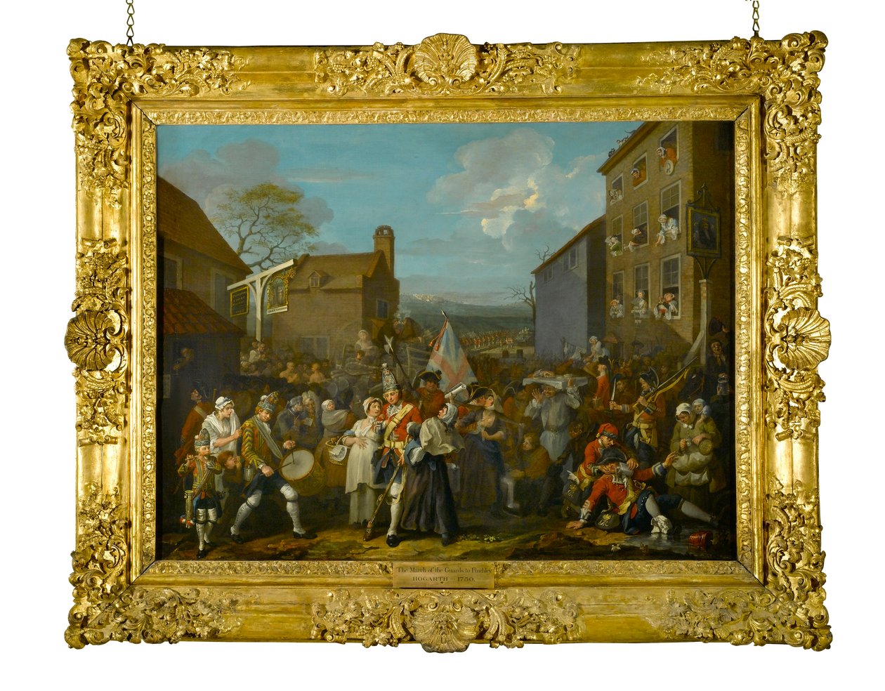 Der Marsch der Wachen nach Finchley, 1750 von William Hogarth