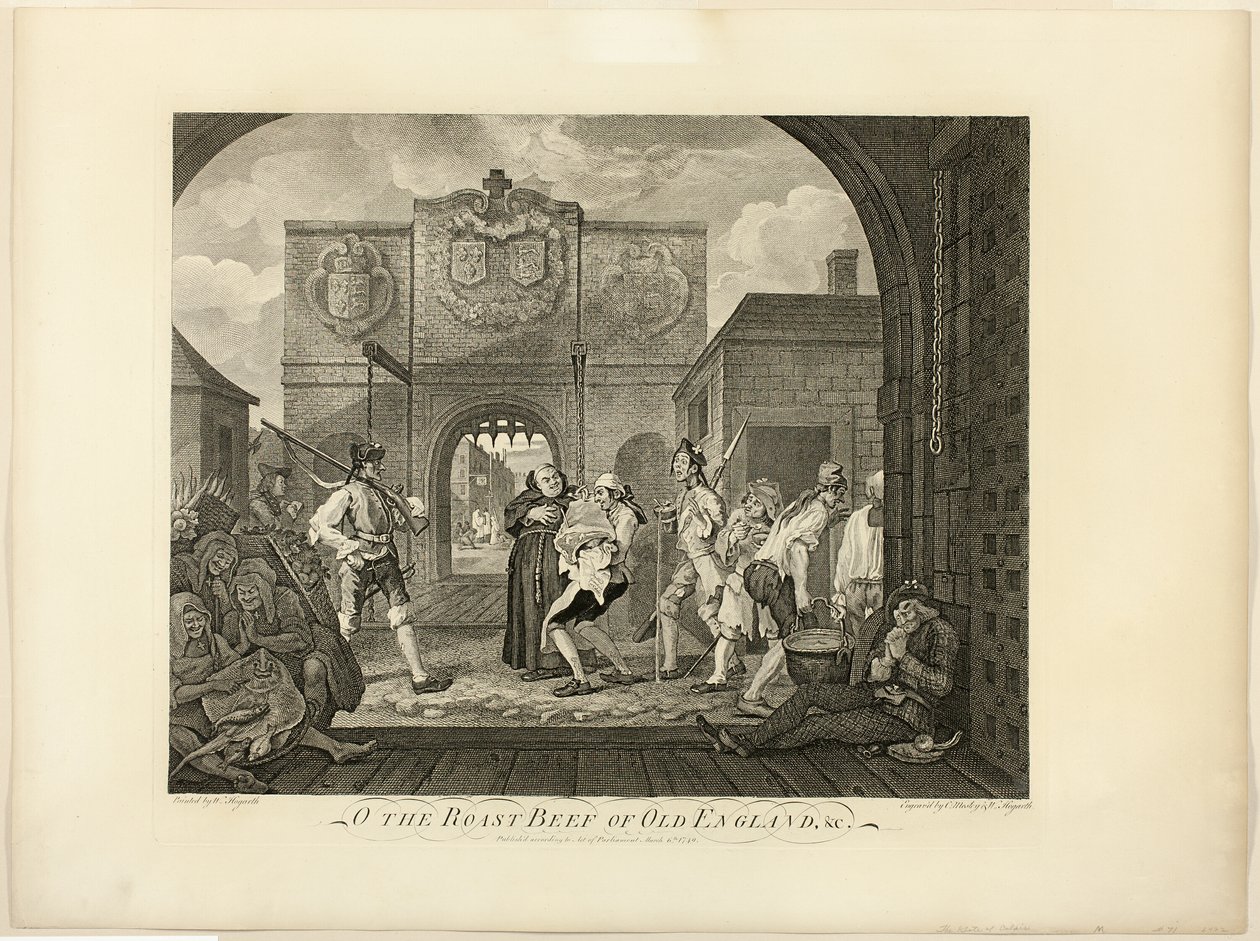 Der Braten von Alt-England von William Hogarth