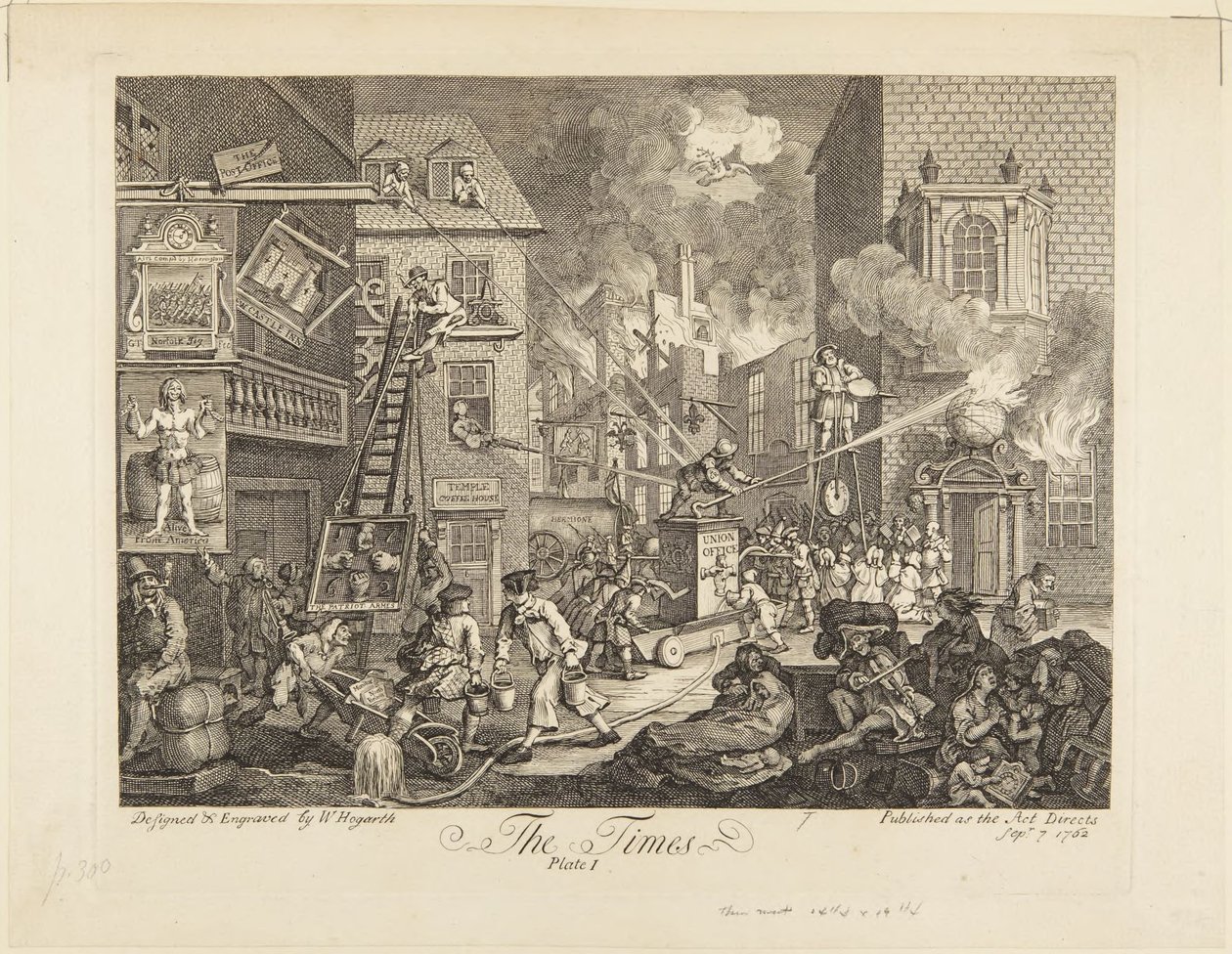 Die Zeiten: Platte I von William Hogarth