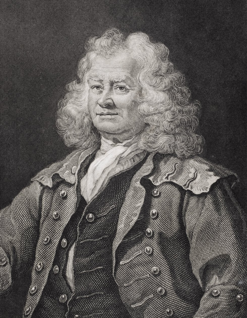 Thomas Coram, graviert von J.W. Cook von William Hogarth