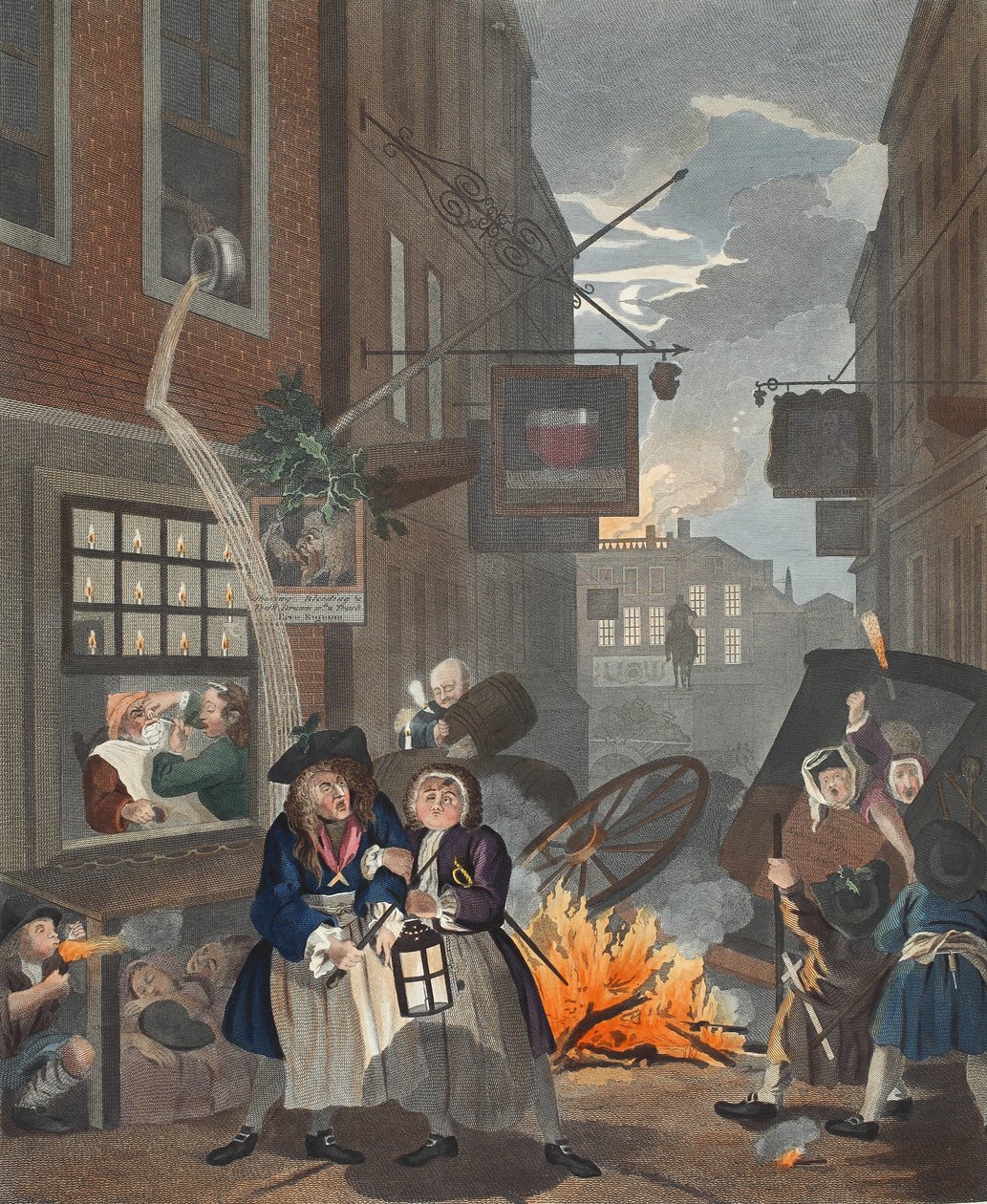 Tageszeiten, Nacht, Illustration aus 