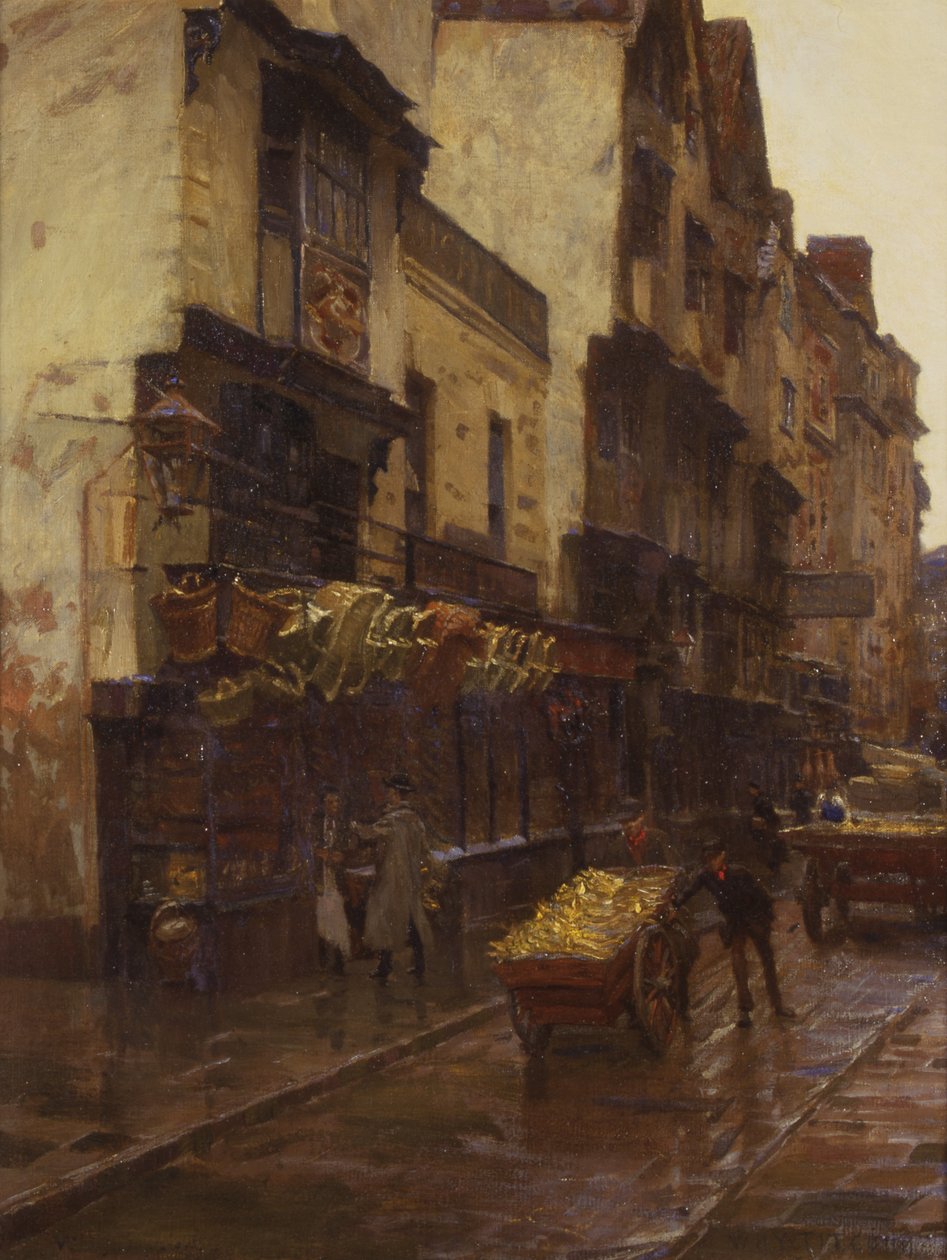 Die Wiege der Wills Tabakfirma, Mary-le-Port Street, Bristol, ca. 1902 von William Holt Yates Titcomb