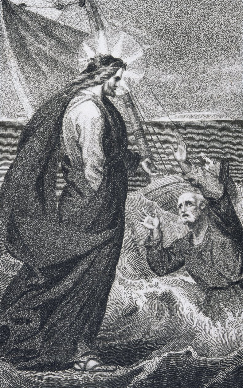 Christus tadelt Petrus, aus 