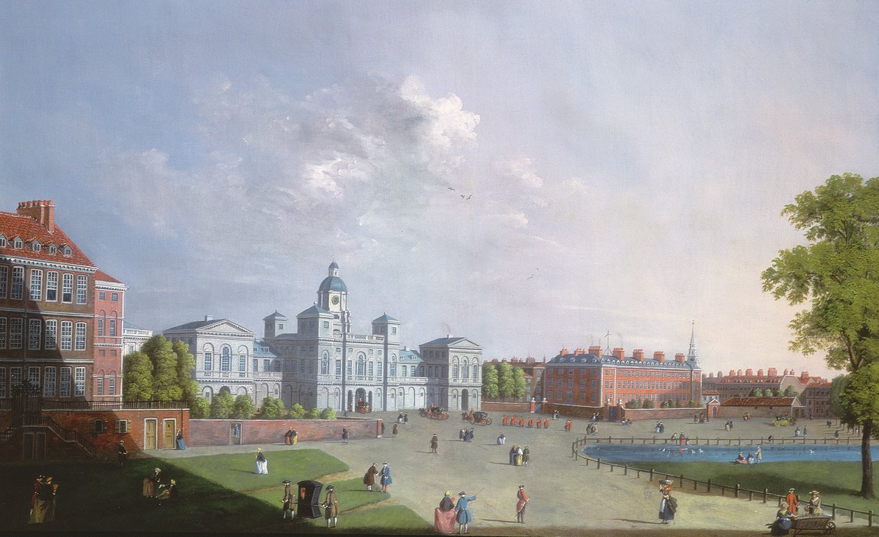 Die Horse Guards Parade, Westminster, 18. Jahrhundert von William James