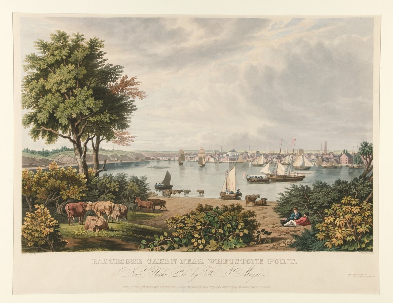 Baltimore, nahe Whetstone Point aufgenommen von William James Bennett