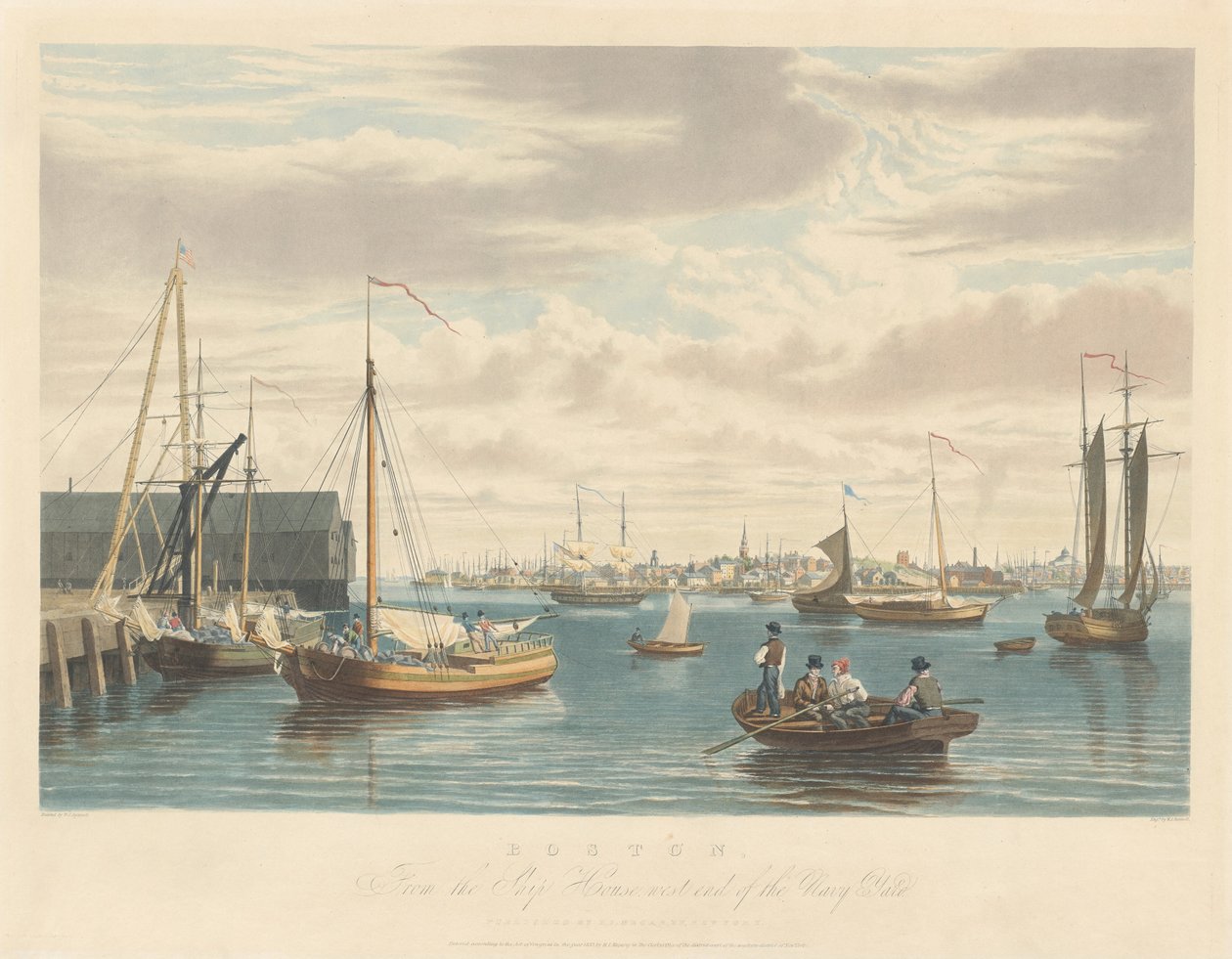 Boston: Vom Schiffshaus am Westende der Werft von William James Bennett