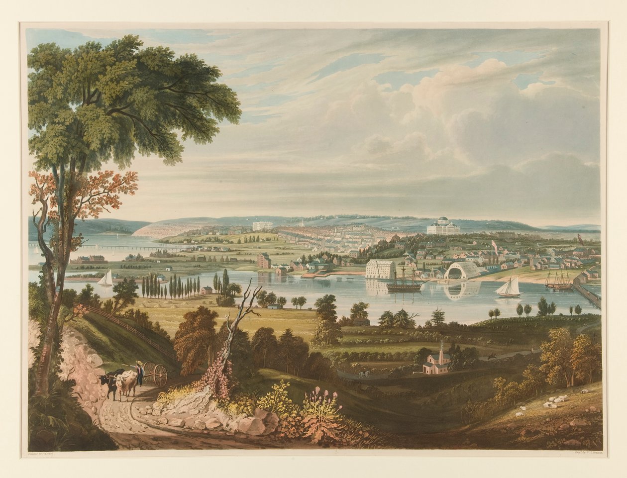 Stadt Washington von jenseits der Marinewerft von William James Bennett