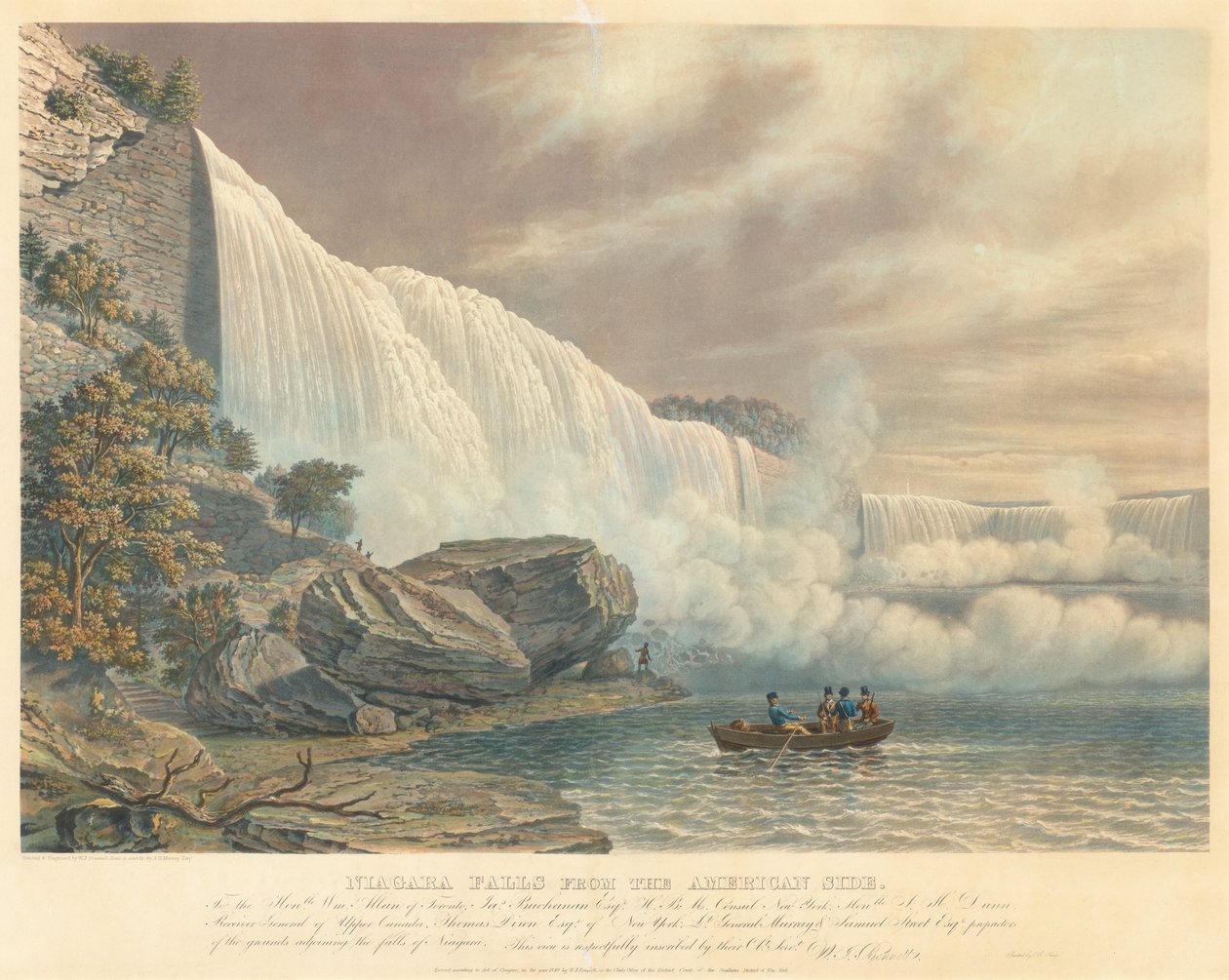 Niagarafälle von der amerikanischen Seite von William James Bennett after John Robert Murray