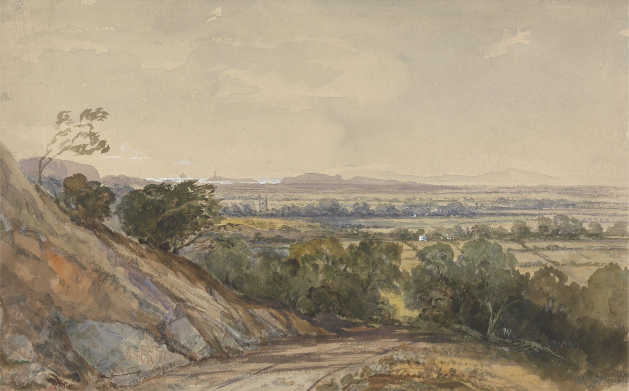 Cleeve, Somerset, mit Bridgewater Bay in der Ferne von William James Muller