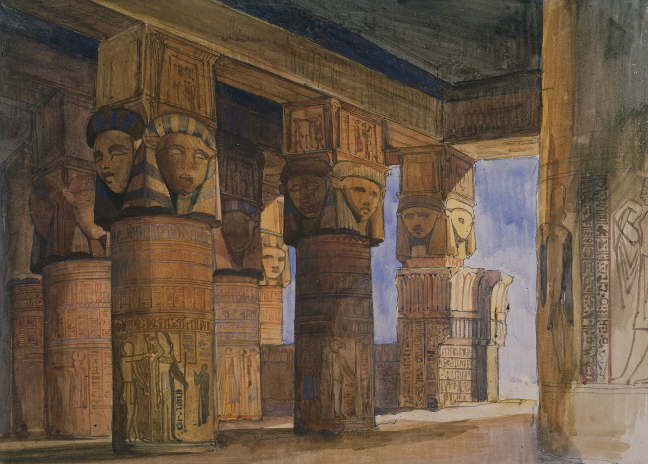 Tempel von Denderah, Oberägypten von William James Muller