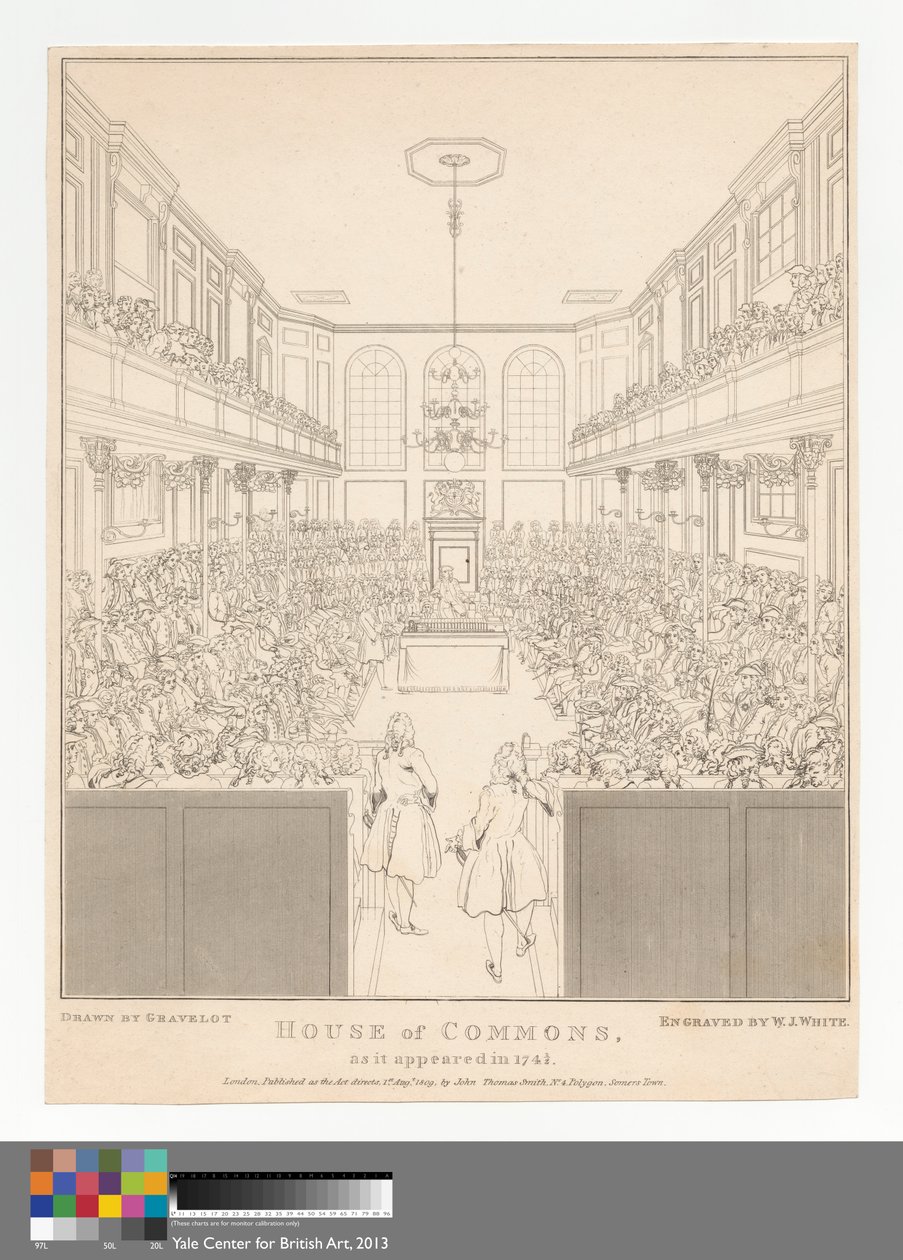 House of Commons, wie es 1741-2 erschien von William Johnstone White