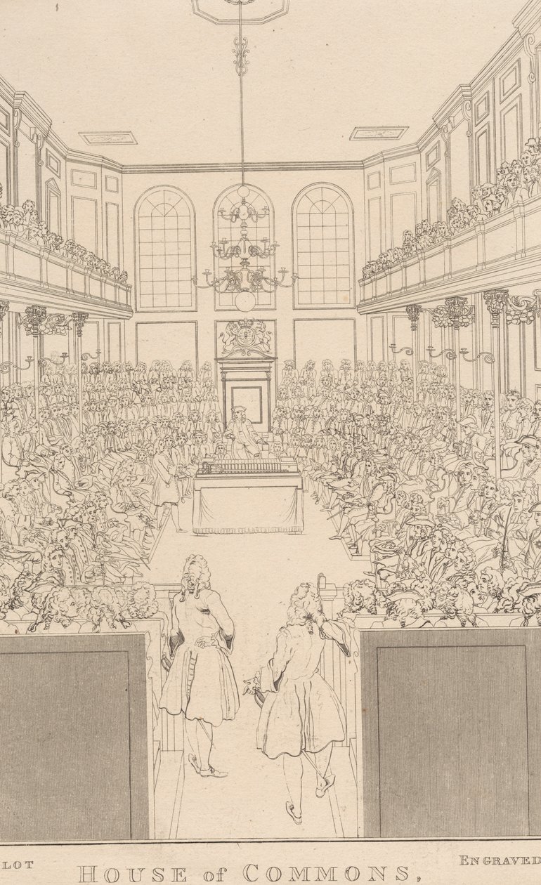 House of Commons, wie es 1741-2 erschien von William Johnstone White