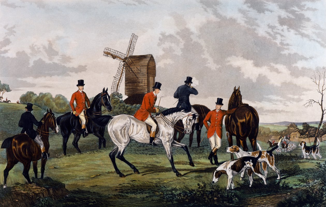Treffen, Aufbruch zur Fuchsjagd von William Joseph (after) Shayer