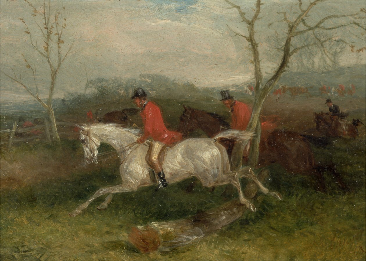 Fuchsjagd: An einen Zaun kommen (Voller Lauf) von William Joseph Shayer