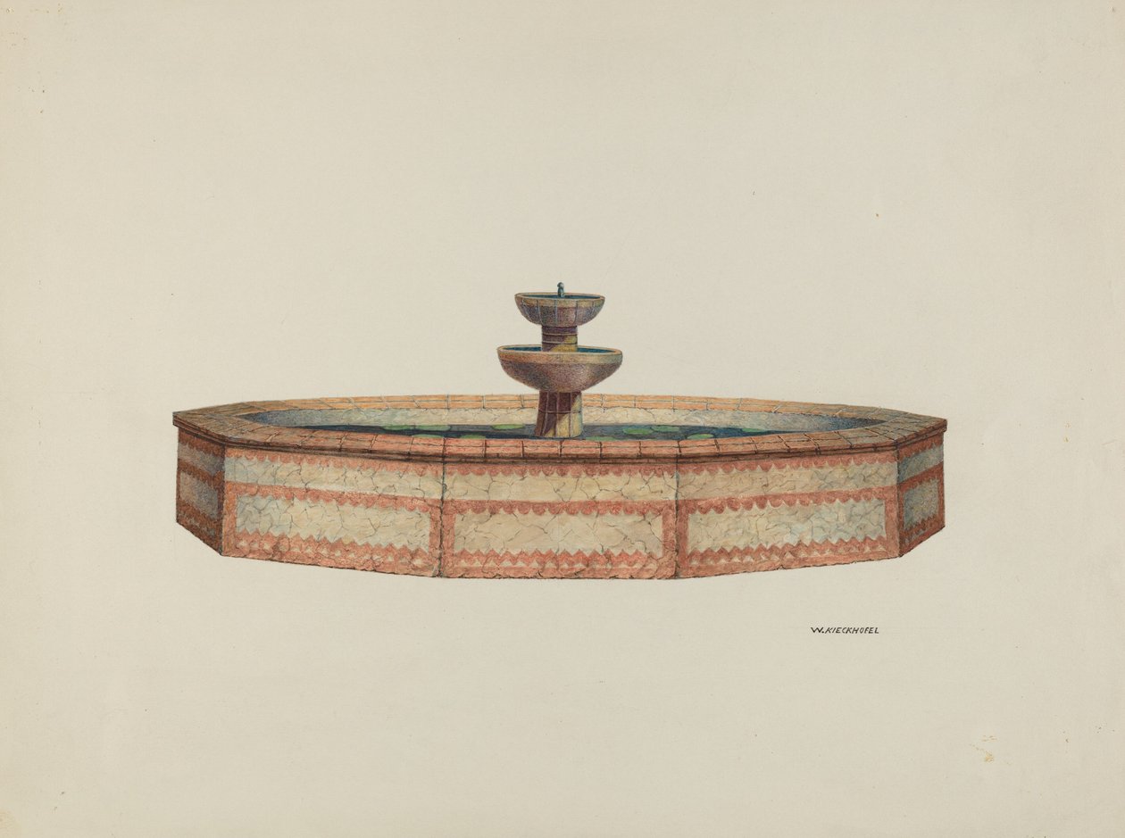 Missionsbrunnen, 1941 von William Kieckhofel