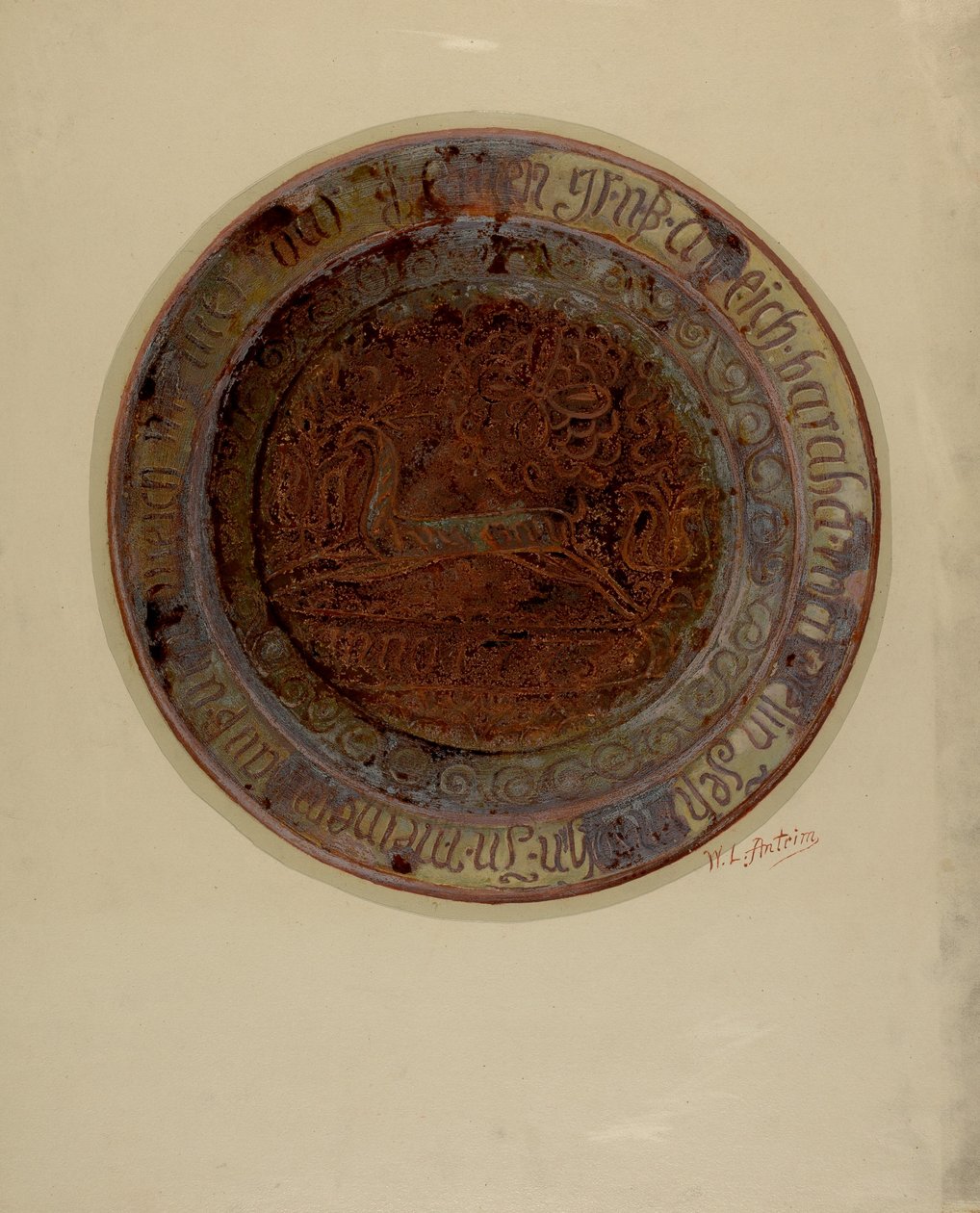 Pa. Deutscher Teller von William L Antrim