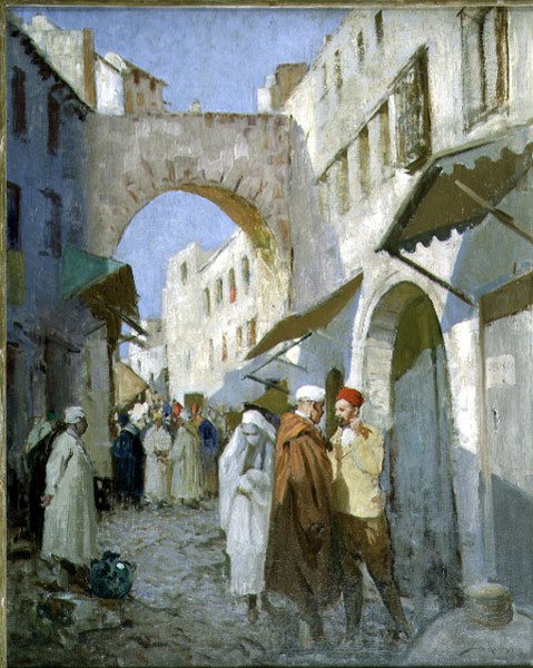 Marokkanische Straßenszene (Tetuan) von William Lee Hankey