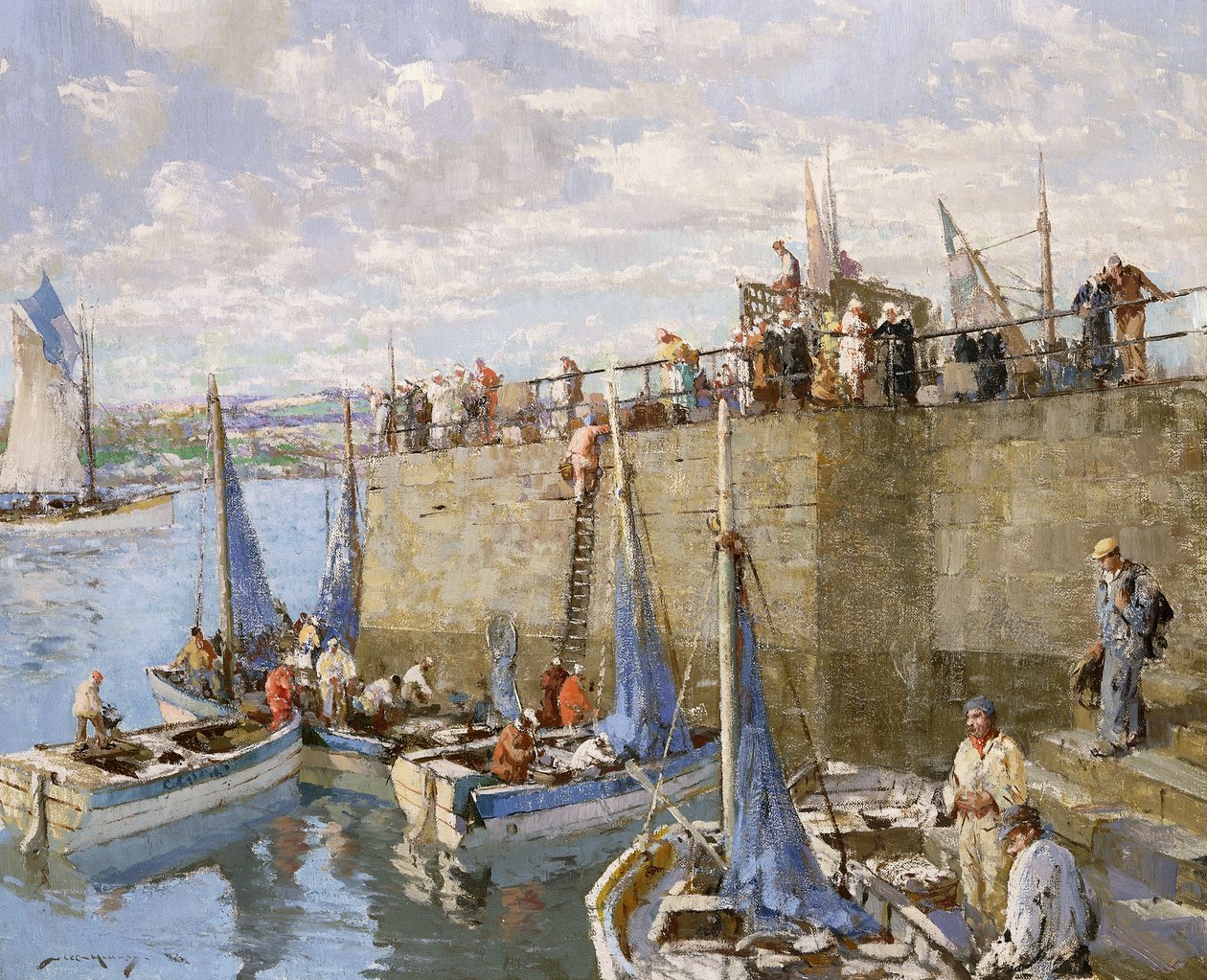Sardinenfischer, Concarneau von William Lee Hankey