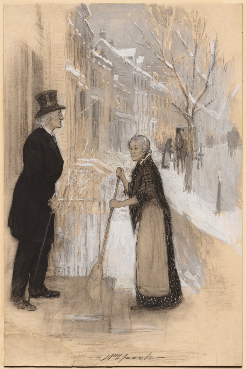 Skizze zur Illustration "Nicht ehrenhaft entlassen" von William Leroy Jacobs